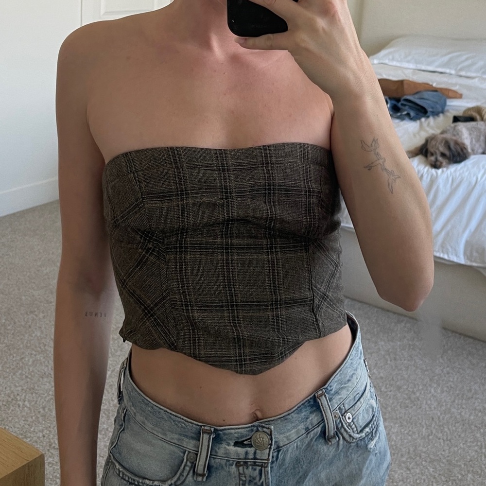 Free people corset tube top